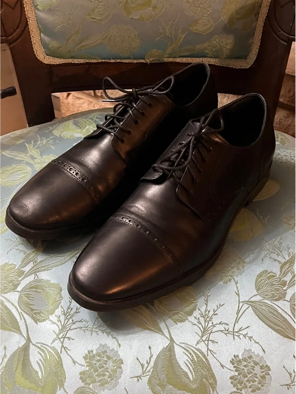 Cole Haan Men's Black Leather Oxford Dress Shoes